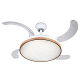 Muvip Ventilador Techo 30W Led 6 Velocidad Madera