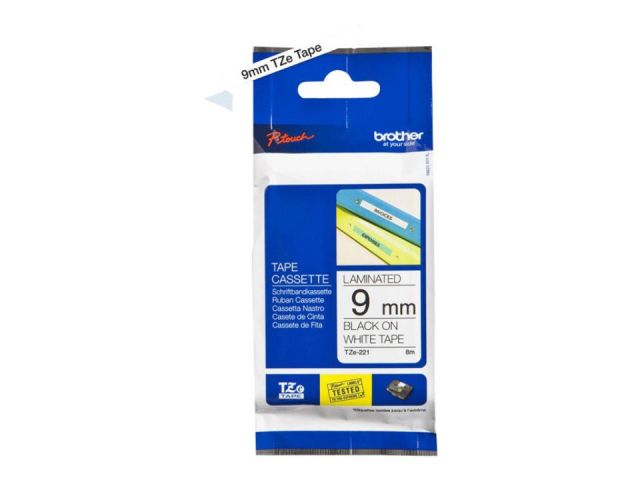 Brother Cinta Laminada 18mm Negro Amarillo