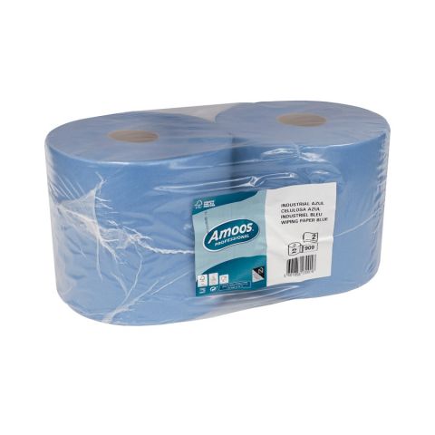 Bobina Celulosa Pack 2 Secamanos Azul 300M